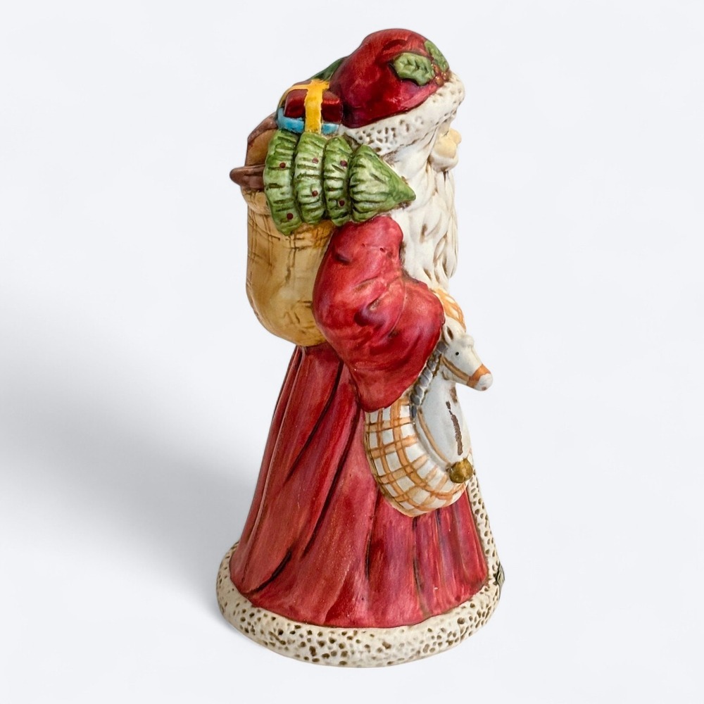 VTG 80s Santa Music Box 'Coming to Town' Ceramic Figurine Silvestri with Box - Picture 6 of 9